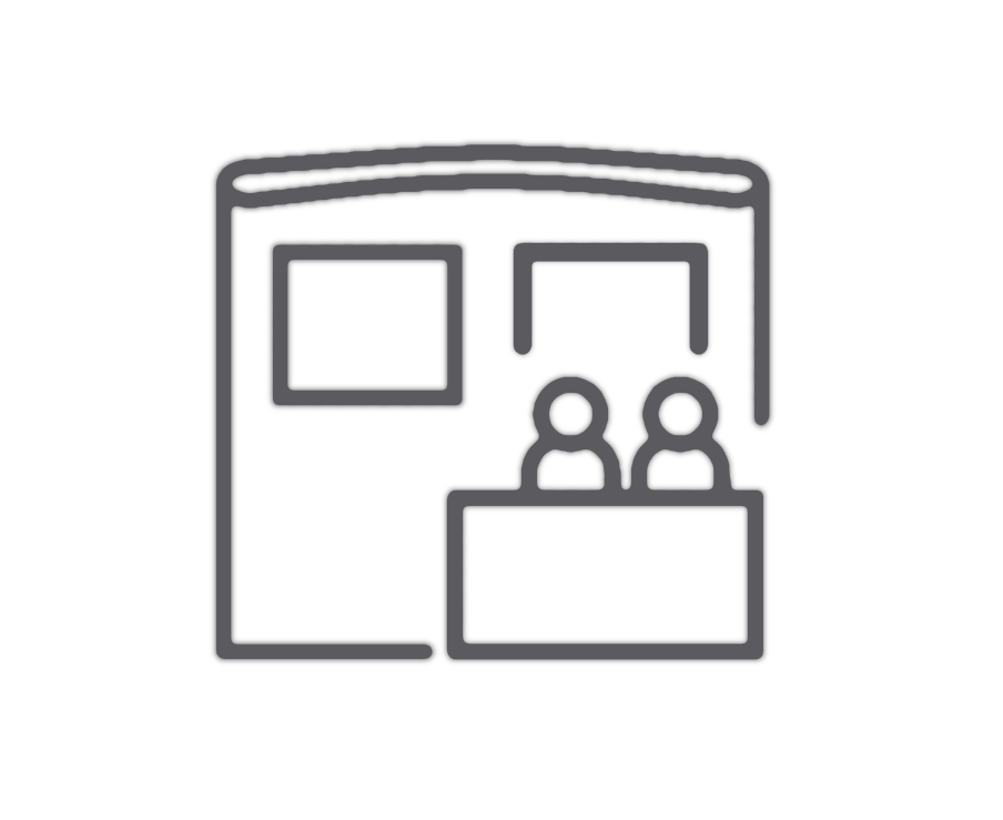 Stand with priority of assignment in the exhibition area (after superior sponsors).
